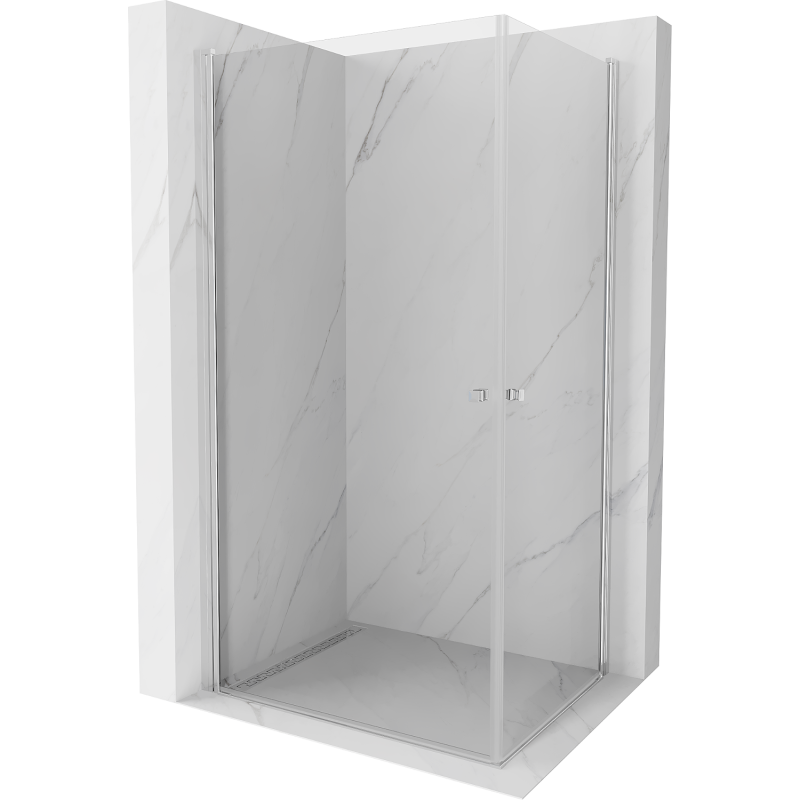 Mexen Pretoria Duo hinged shower cubicle 90 x 70 cm, Transparent, Chrome - 852-090-070-02-00
