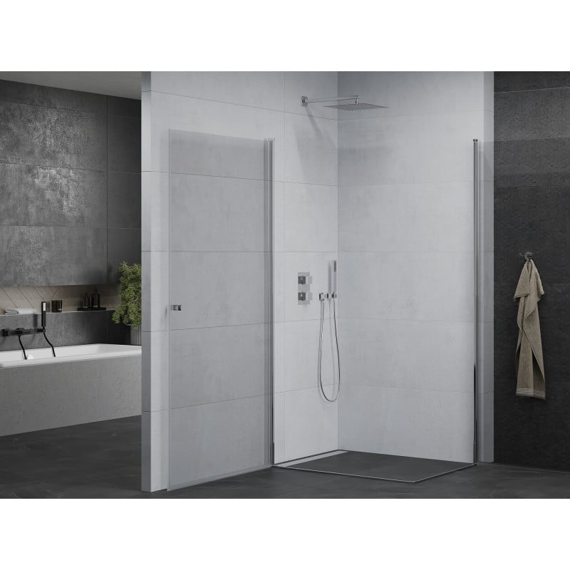 Mexen Pretoria Duo Pivot Shower Enclosure 90 x 80 cm, Transparent, Chrome - 852-090-080-02-00