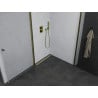 Mexen Pretoria Duo 80 x 70 cm Tilt Shower Enclosure, Transparent, Gold - 852-080-070-50-00-02