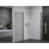 Mexen Pretoria Duo pivot shower cabin 80 x 70 cm, transparent, gold - 852-080-070-50-00-02