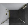 Mexen Pretoria Duo shower cabin with hinged doors 90 x 80 cm, transparent, gold - 852-090-080-50-00-02
