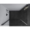 Mexen Pretoria Duo hinged shower cabin 80 x 70 cm, transparent, black - 852-080-070-70-00-02