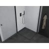 Mexen Pretoria Duo pivot shower cabin 90 x 80 cm, transparent, black - 852-090-080-70-00-02