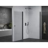 Mexen Pretoria Duo Hinged Shower Enclosure 90 x 80 cm, Transparent, Black - 852-090-080-70-00-02