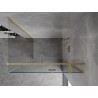 Mexen Mist-H T right-side hinged shower enclosure 115 x 100 cm, transparent, brushed gold - 8A5T-115-100-55-00-P