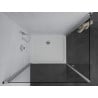 Mexen Pretoria Duo shower cabin with swing door 80 x 70 cm, transparent, chrome + Flat shower tray - 852-080-070-01-02-4010