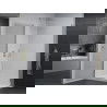 Mexen Pretoria Duo hinged shower cubicle 90 x 80 cm, Transparent, Chrome + shower tray Flat - 852-090-080-01-02-4010