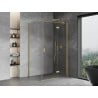 Mexen Mist-H T Right Hinged Shower Cabin 115 x 120 cm, Transparent, Brushed Gold - 8A5T-115-120-55-00-P