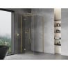 Mexen Mist-H T left-hinged shower cabin 70 x 70 cm, transparent, brushed gold - 8A5T-070-070-55-00-L