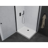 Mexen Pretoria Duo Shower Enclosure 80 x 70 cm, Transparent, Black + Flat Tray - 852-080-070-70-02-4010B