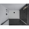 Mexen Pretoria Duo shower cabin, hinged, 90 x 80 cm, transparent, black + Flat shower tray - 852-090-080-70-02-4010B