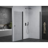Mexen Pretoria Duo Swing Shower Cabin 100 x 90 cm, Transparent, Black - 852-100-090-70-00-02