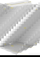 Mexen Lunar T left hinged shower cabin 80 x 70 cm, transparent, brushed gold - 834T-080-070-55-00-L