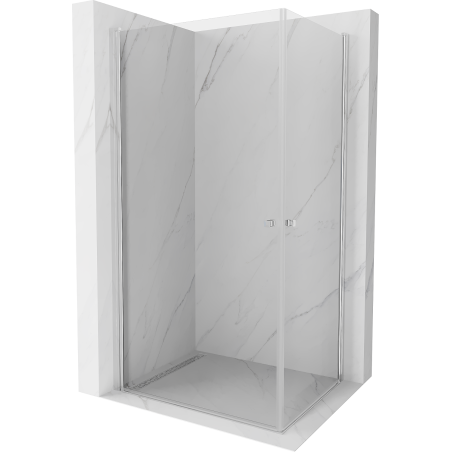 Mexen Pretoria Duo shower cabin hinged 100 x 90 cm, transparent, chrome - 852-100-090-02-00