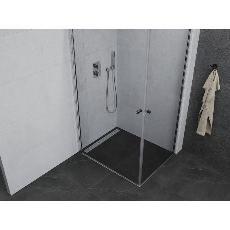Mexen Pretoria Duo hinged shower cabin 100 x 90 cm, transparent, chrome - 852-100-090-02-00