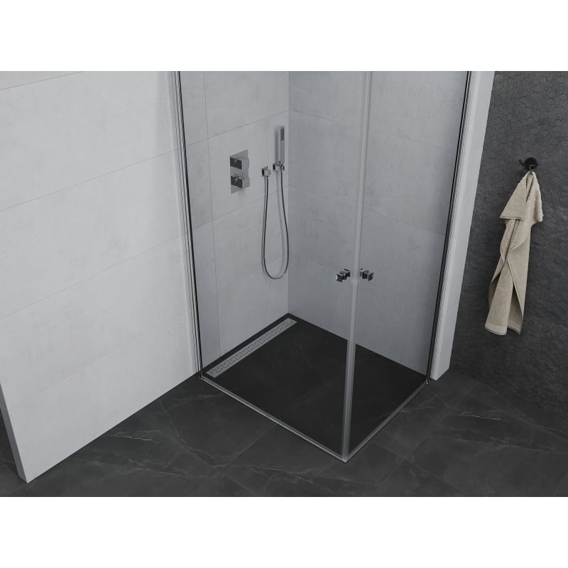 Mexen Pretoria Duo shower cabin hinged 100 x 90 cm, transparent, chrome - 852-100-090-02-00