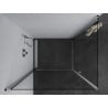 Mexen Pretoria Duo shower cabin hinged 100 x 90 cm, transparent, chrome - 852-100-090-02-00