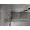 Mexen Mist-H T left-hand hinged shower cabin 95 x 80 cm, transparent, brushed gold - 8A5T-095-080-55-00-L