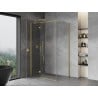 Mexen Mist-H T left-hand hinged shower cabin 95 x 80 cm, transparent, brushed gold - 8A5T-095-080-55-00-L