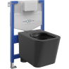 Mexen Teo WC Concealed Cistern Set Fenix XS-F with Toilet Bowl, Black Matte - 6803385XX85
