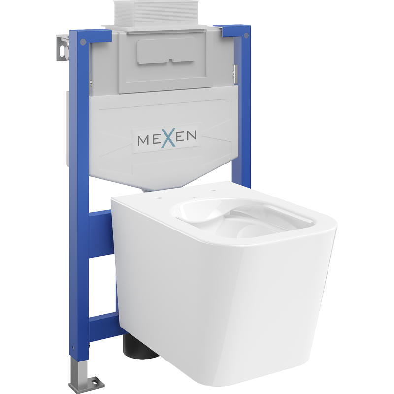 Mexen Teo WC Concealed Set Fenix XS-U with WC Bowl, White Gloss - 6853385XX00