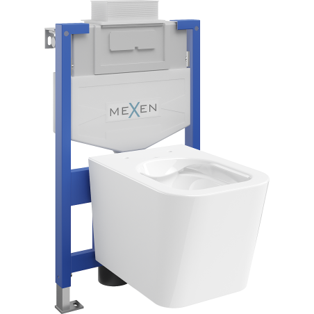 Mexen Teo WC Concealed Set Fenix XS-U with WC Bowl, White Gloss - 6853385XX00