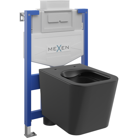 Mexen Teo WC Concealed Set Fenix XS-U with Toilet Bowl, Black Matte - 6853385XX85