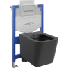 Mexen Teo WC Concealed Set Fenix XS-U with Toilet Bowl, Black Matte - 6853385XX85