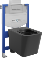 Mexen concealed WC set Fenix XS-U with Teo WC bowl, matte black - 6853385XX85