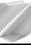 Mexen Lunar T hinged shower enclosure left 90 x 120 cm, transparent, brushed gold - 834T-090-120-55-00-L