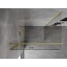 Mexen Mist-H T left hinged shower enclosure 105 x 110 cm, transparent, brushed gold - 8A5T-105-110-55-00-L