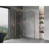 Mexen Mist-H T left hinged shower enclosure 105 x 110 cm, transparent, brushed gold - 8A5T-105-110-55-00-L