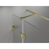 Mexen Lunar T right hinged shower cabin 75 x 80 cm, transparent, brushed gold - 834T-075-080-55-00-P