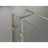 Mexen Lunar T right hinged shower cabin 75 x 80 cm, transparent, brushed gold - 834T-075-080-55-00-P