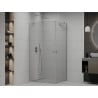 Mexen Roma Duo hinged shower cubicle 80 x 70 cm, Transparent, Chrome - 854-080-070-02-00