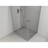 Mexen Roma Duo hinged shower cubicle 80 x 70 cm, Transparent, Chrome - 854-080-070-02-00