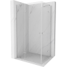 Mexen Roma Duo hinged shower cubicle 80 x 70 cm, Transparent, Chrome - 854-080-070-02-00