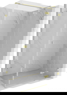 Mexen Lunar T right hinged shower enclosure 100 x 70 cm, transparent, brushed gold - 834T-100-070-55-00-P