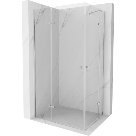 Mexen Roma Duo Shower Enclosure Swing 90 x 80 cm, Transparent, Chrome - 854-090-080-02-00