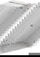 Mexen Lunar T right-hinged shower enclosure 90 x 80 cm, transparent, rose gold - 834T-090-080-60-00-P