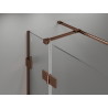 Mexen Lunar T right-hand hinged shower enclosure 90 x 100 cm, transparent, rose gold - 834T-090-100-60-00-P