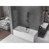 Mexen Velar 2-panel sliding bath screen 85 x 150 cm, transparent, gun metal - 896-085-000-01-95