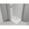 Mexen Roma Duo hinged shower cabin 100 x 90 cm, transparent, chrome + Flat shower tray - 854-100-090-01-02-4010