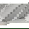 Mexen Roma Duo hinged shower cubicle 100 x 90 cm, Transparent, Chrome + shower tray Flat - 854-100-090-01-02-4010