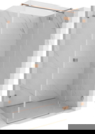 Mexen Lunar T right-hinged shower enclosure 70 x 110 cm, transparent, brushed copper - 834T-070-110-65-00-P