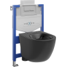 Mexen Lena WC Concealed Set Fenix XS-U with WC Bowl, Matte Black - 6853322XX85