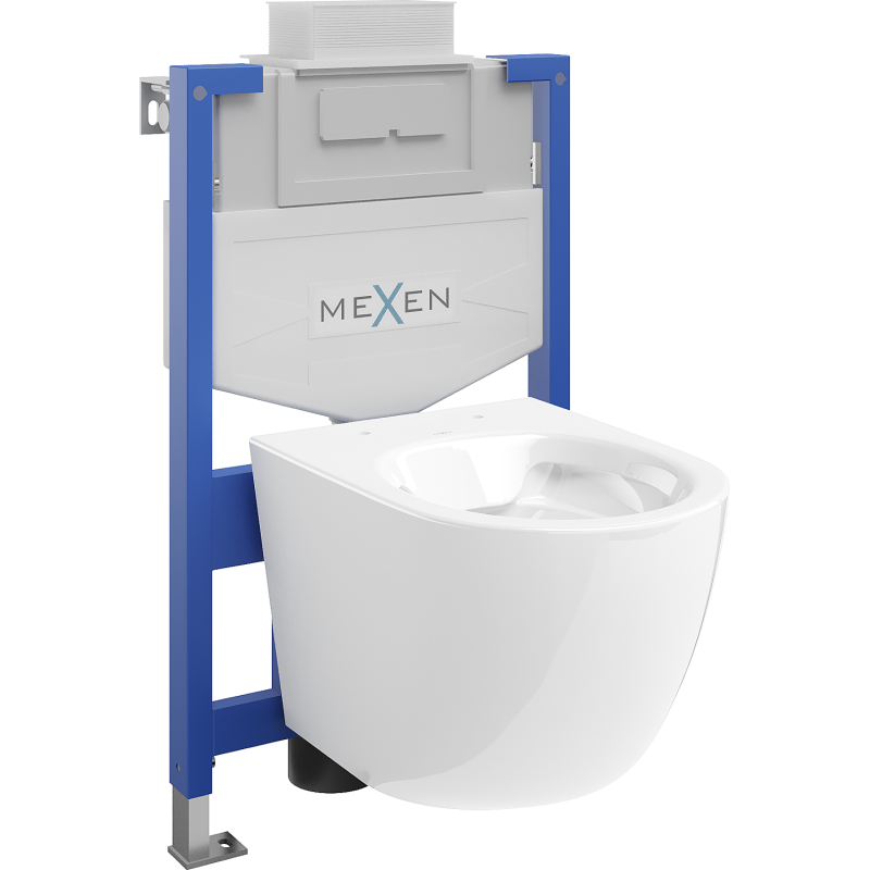 Mexen concealed WC set Fenix XS-U with Lena toilet bowl, white gloss - 6853322XX00