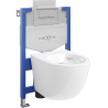Mexen Lena WC Concealed Cistern Set Fenix XS-U with WC Bowl, White Gloss - 6853322XX00