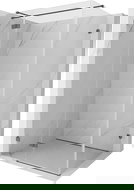 Mexen Lunar T left hinged shower cabin 85 x 100 cm, transparent, brushed gun gray - 834T-085-100-66-00-L