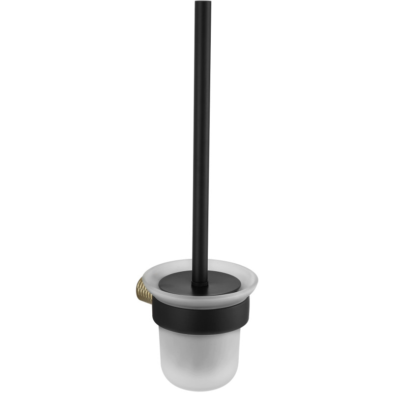 Mexen Base toilet brush, Black/gold - 7088250-57